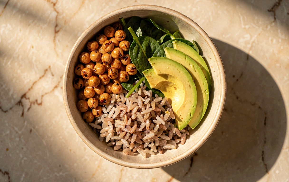 Plato equilibrado visual